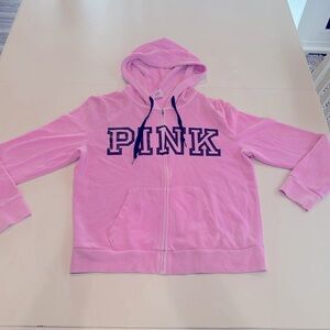 PiNK zip hoodie. Large